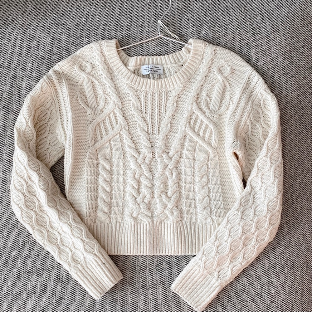 & Other Stories ⚓️ Thick Cable-Knit Wool Fisherman Sweater